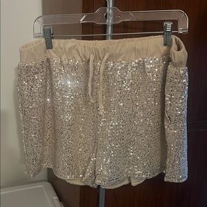 Sequin Embellished Women's Shorts